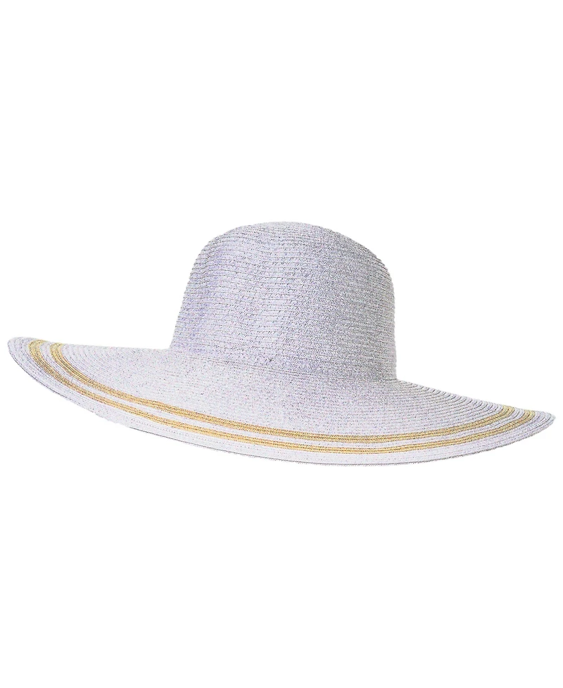 Lauren Ralph Packable Stripe Sun Hat