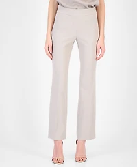 Anne Klein Women's Mid Rise Straight-Leg Pull-On Pants