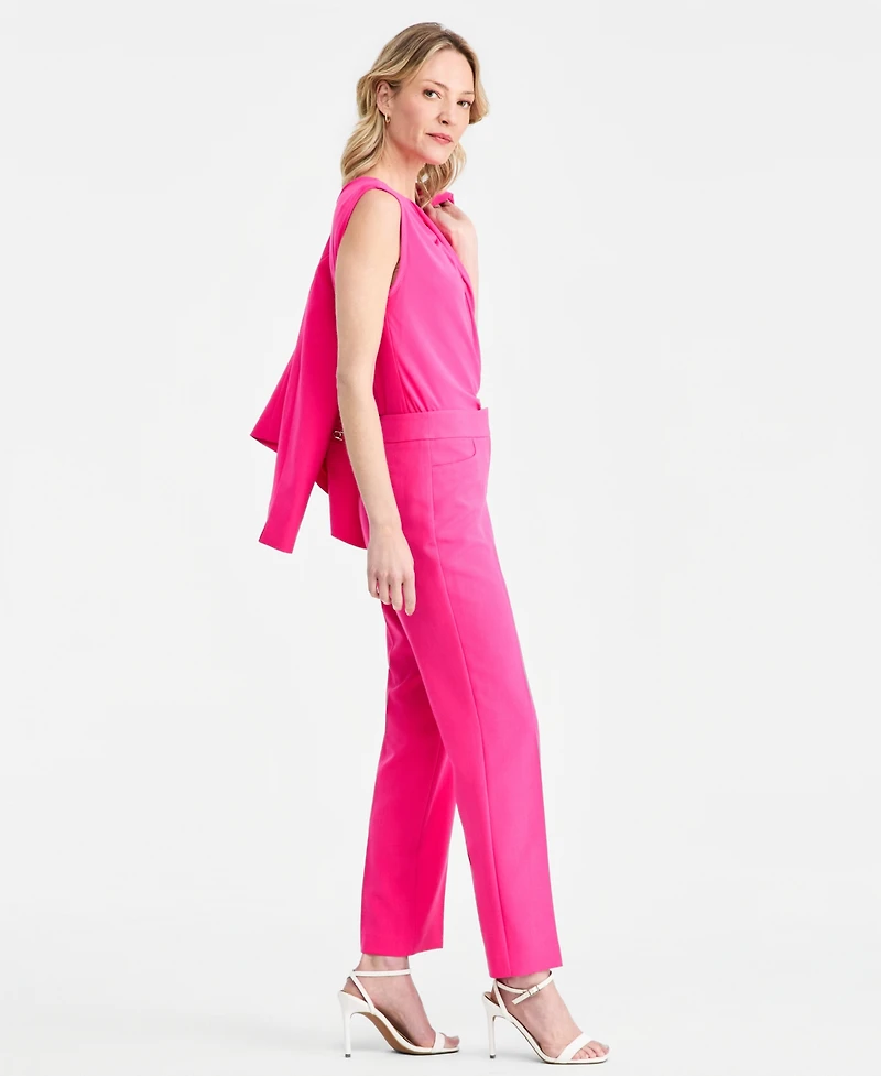 Kasper Women's Stretch-Crepe Straight-Leg Pants