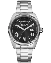 Dkny Men's Day Date Dial Stainless Steel Bracelet Watch