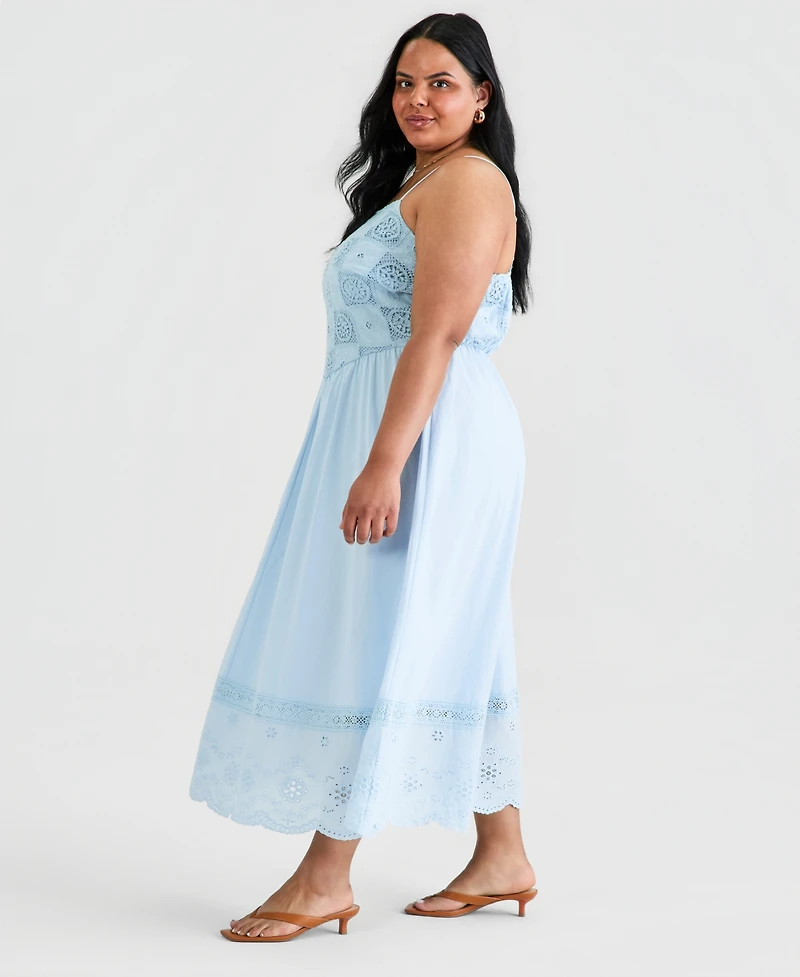 And Now This Trendy Plus Patchwork Top Maxi Dress, Macy's Exclusive