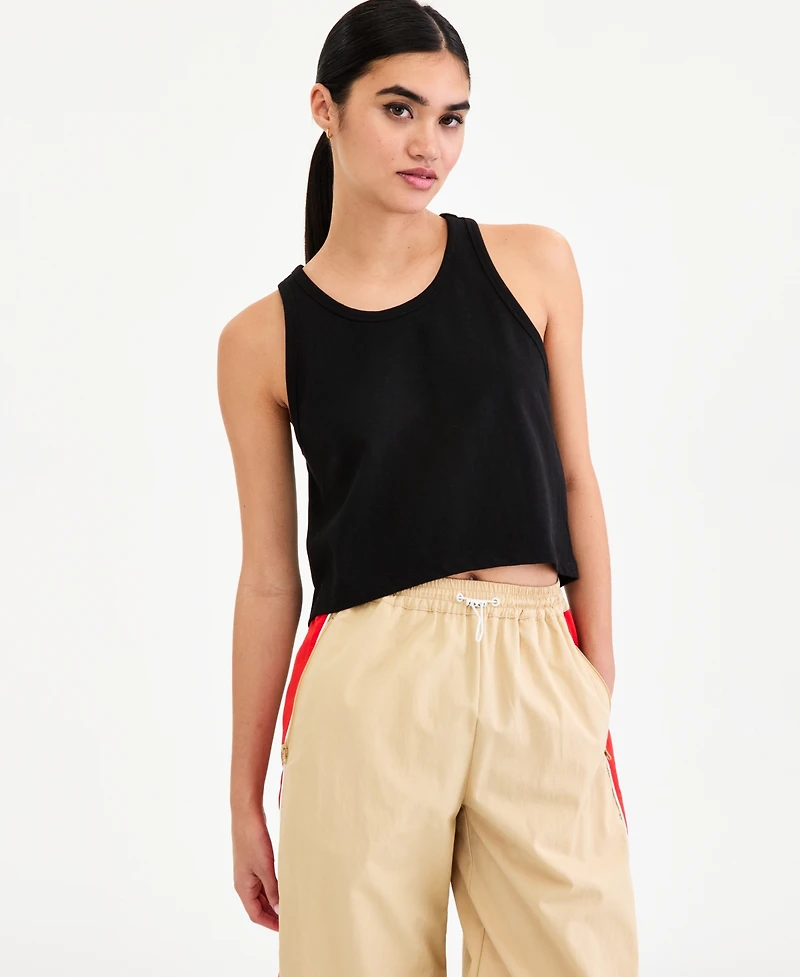 Bar Iii Women's High-Low Cotton Tank Top, Macy's Exclusive