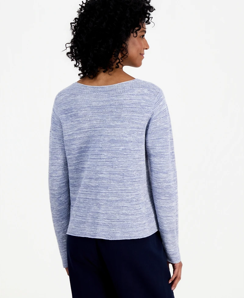 Eileen Fisher Women's Slub-Knit Crewneck Sweater