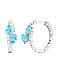 Macy's Multi Gemstone Earrings 14k Gold Over Sterling Silver (Also Silver)