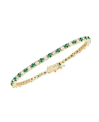 Macy's Multi-Gemstone Bracelet 14k Gold Over Sterling Silver (Also Silver)