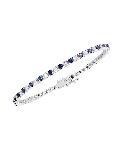 Macy's Multi-Gemstone Bracelet in 14k Gold Over Sterling Silver (Also in Sterling Silver)