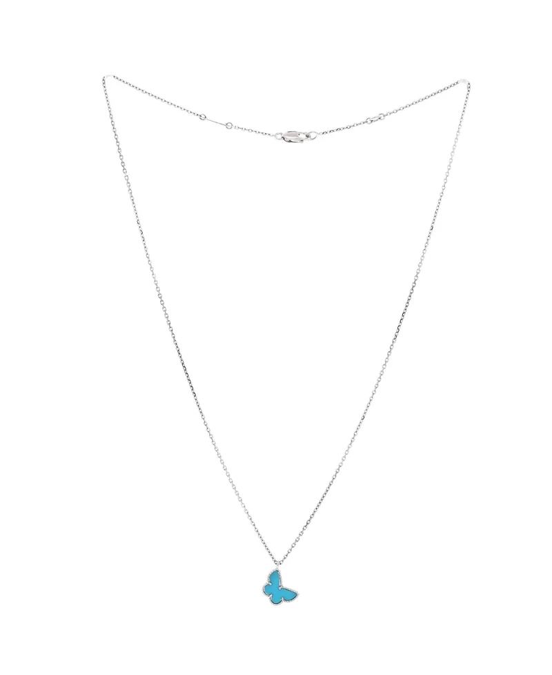 Pre-Owned Van Cleef & Arpels Sweet Alhambra Butterfly Pendant Necklace