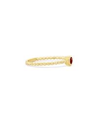 The Lovery Gold Beaded Ruby Ring 14K Gold