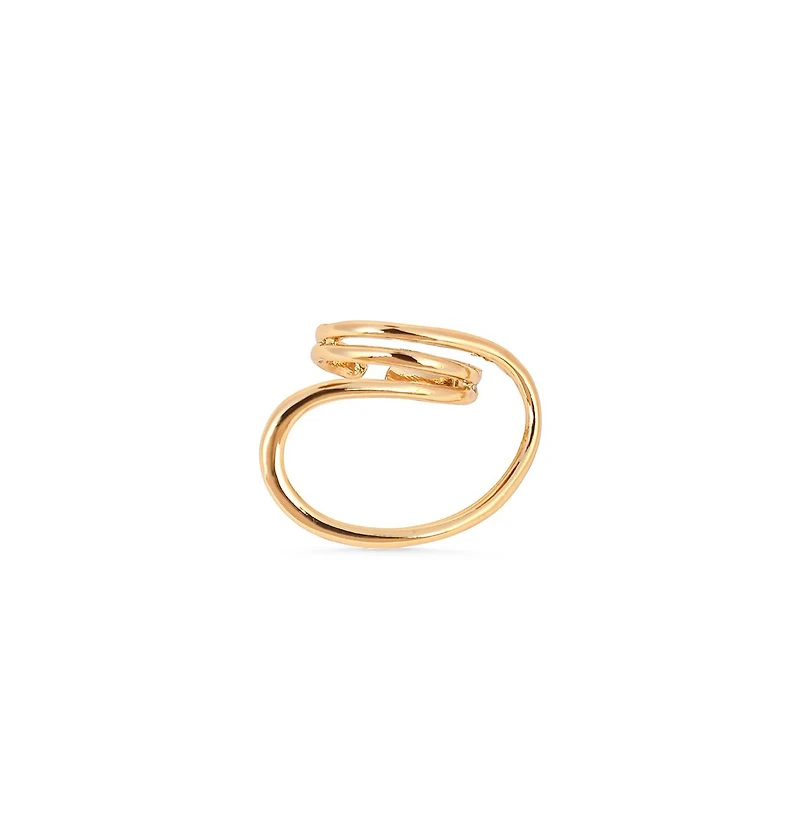 Sohi Women's The Wrap-Line Statement Ring