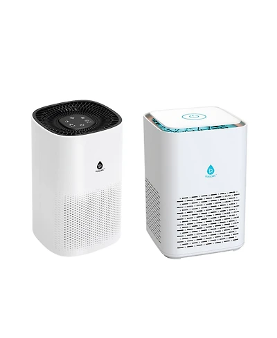 Pursonic True Hepa Air Purifier Duo – 4-Stage Large Room Purifier + Compact 3-Stage Purifier Set