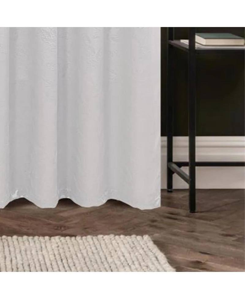 Olivia Gray 100% Polyester 200 Gsm Arlo Embossed Blackout Grommet Curtain