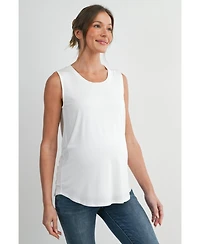 Hello Miz Maternity Nursing Scoop-Neck Sleeveless Tank Top