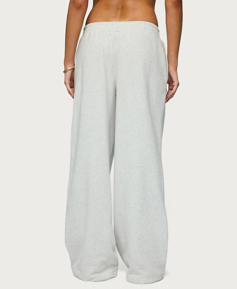 Edikted Women's Jacie Wide Leg Sweatpants