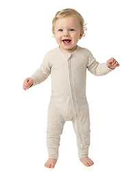 Motette Baby Boys Oatmeal Stripe Bamboo Sleeper