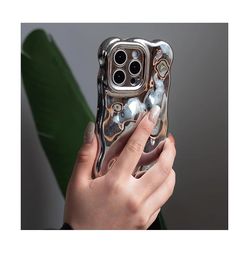 Auramma Chrome Bubbles iPhone 14 Pro Case