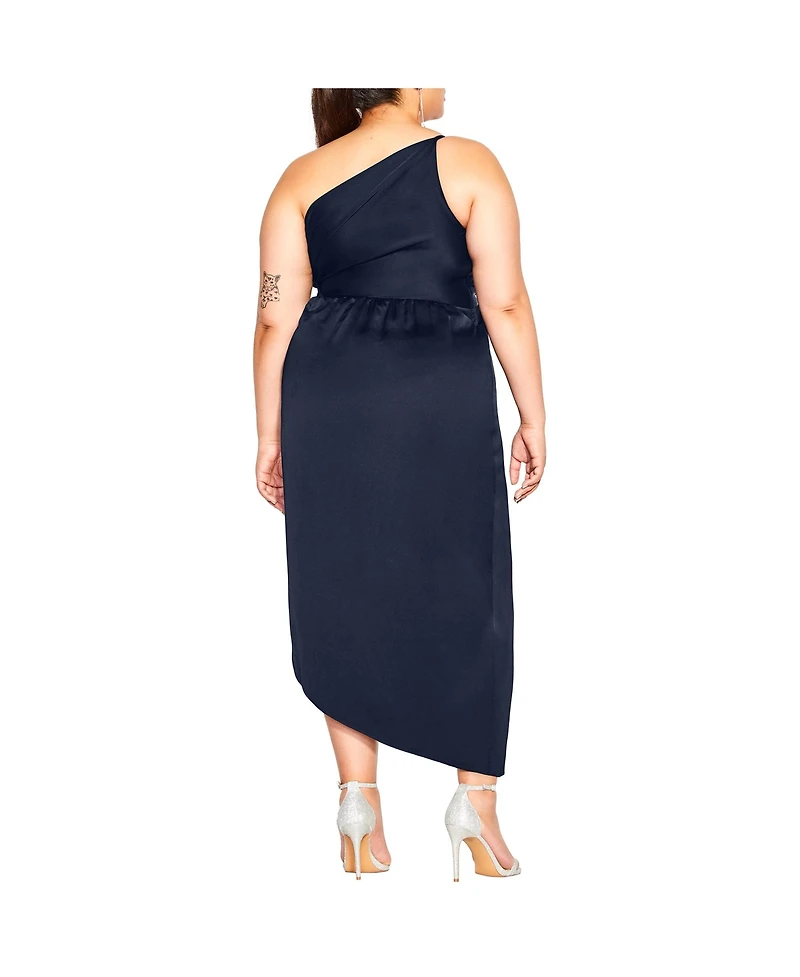 City Chic Women's Sensual One Shoulder Dress