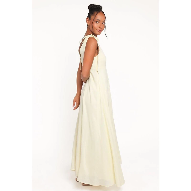 Petal and Pup Women's Valara Tie Shoulder Maxi Dress