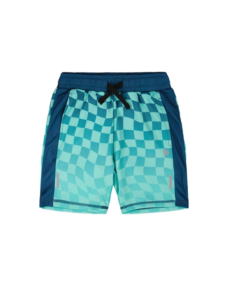 Deux par Boy Athletic Shorts Polyester Printed Checkerboard - Child
