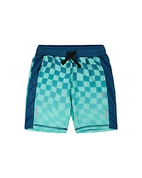 Deux par Boy Athletic Shorts Polyester Printed Checkerboard - Child