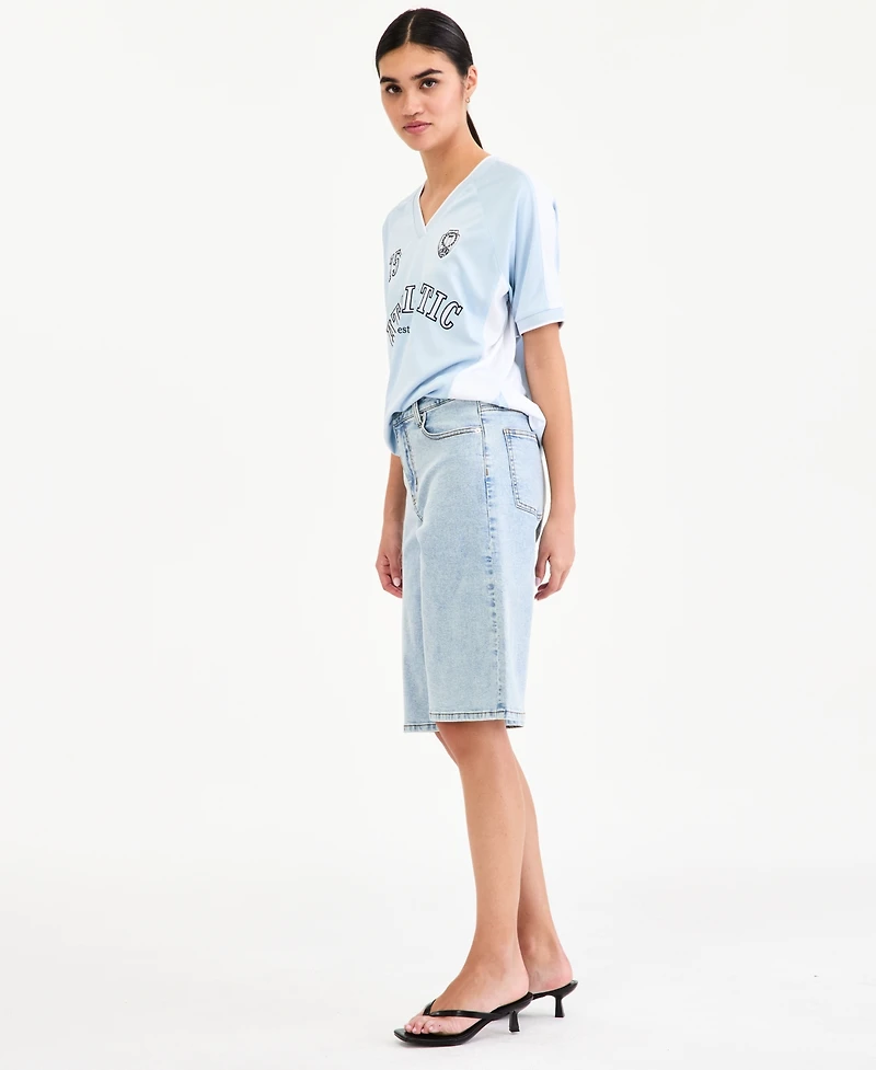 Bar Iii Women's Baggy Denim Shorts, Macy's Exclusive