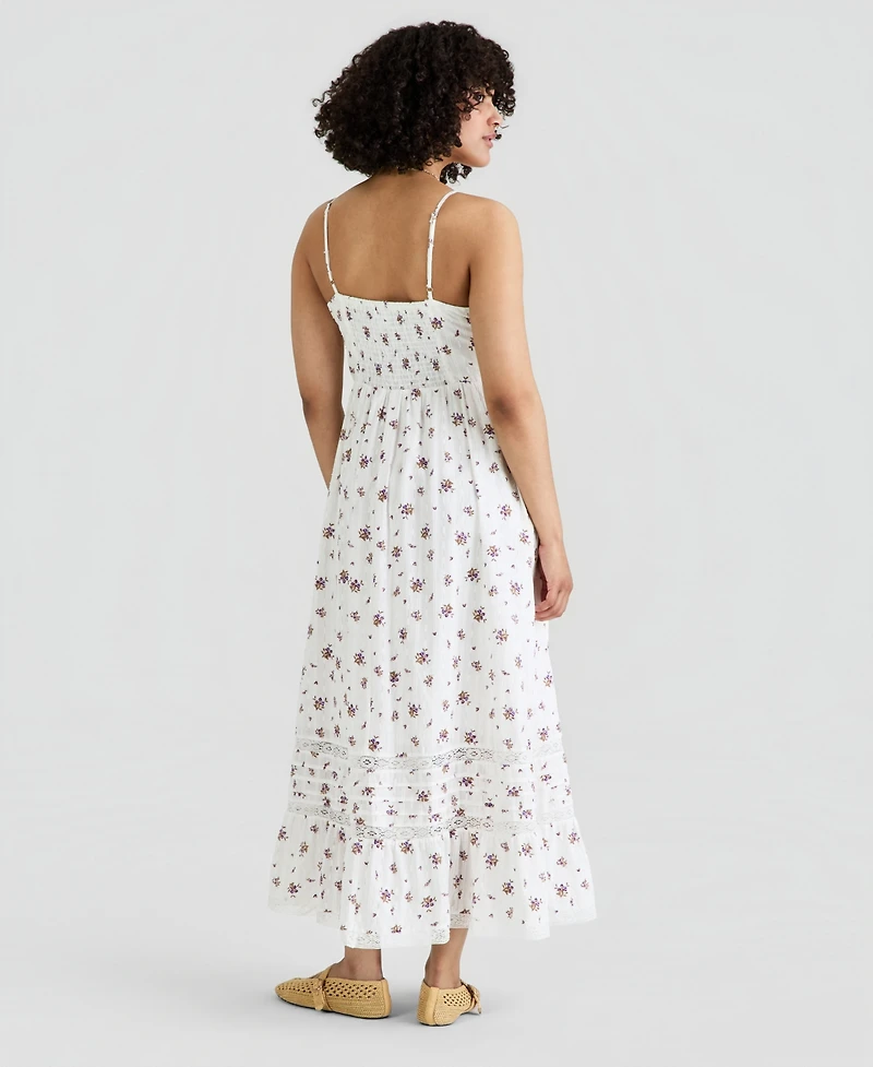 And Now This Women's Printed Cotton Sleeveless Maxi Dress, Macy's Exclusive