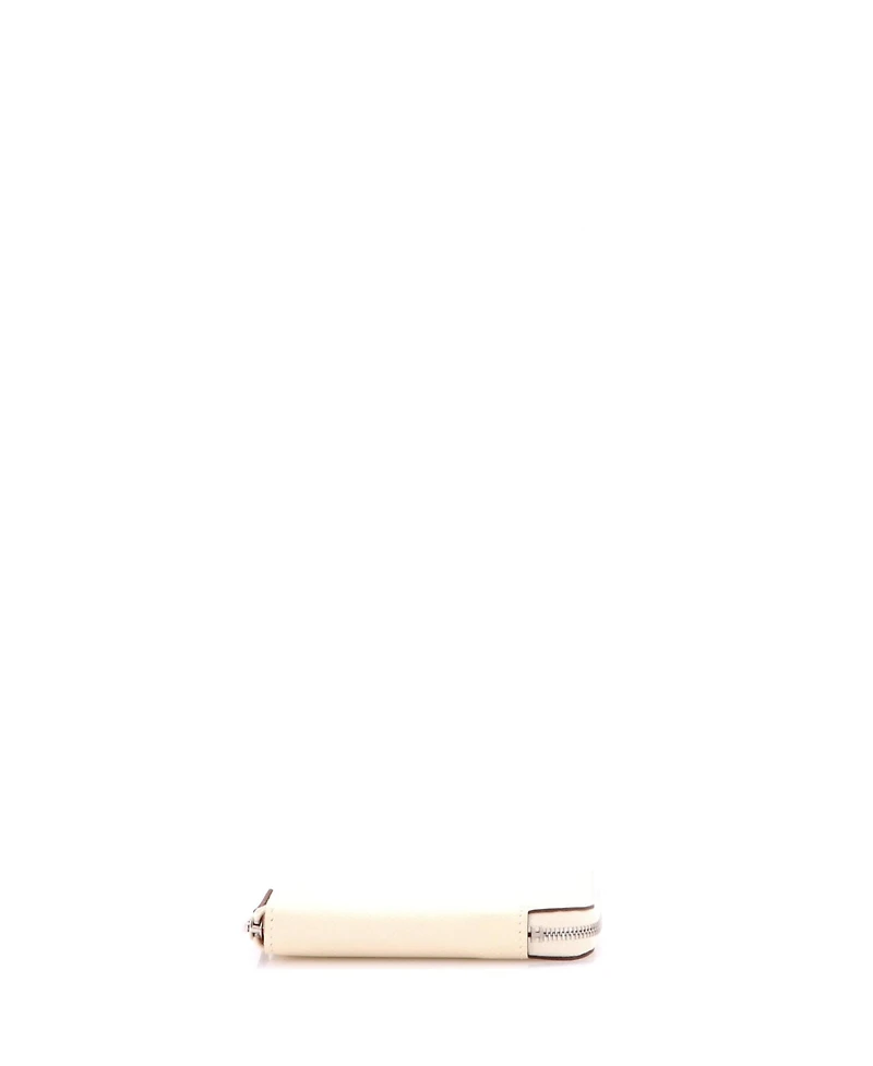 Pre-Owned HERMES Compact Azap Zip Around Wallet Silk'in Epsom