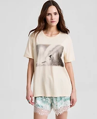 And Now This Women's Graphic-Print Crewneck T-Shirt, Macy's Exclusive
