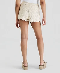 And Now This Women's Sequin Embellished Crochet Shorts, Macy's Exclusive