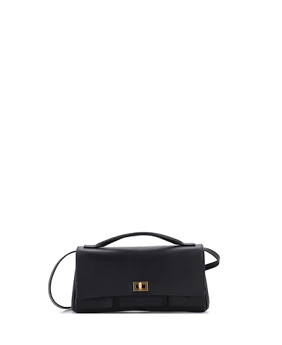 Pre-Owned Balenciaga Bel Air Top Handle Flap Leather