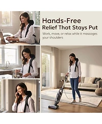 Miko Wave Heated Neck & Back Massager with Heat, Cordless and Hands-Free