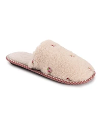 Muk Luks Women's Novelty Punch Needle Scuff