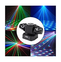 Artudatech 5-in-1 Rotating Disco Ball Light with Rgbw, Laser, Strobe & Dmx Control