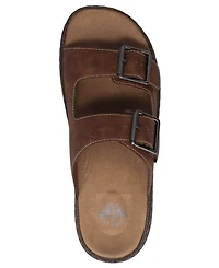 Dockers Men's Santorini Tumbled Open-Toe Buckle Sandals