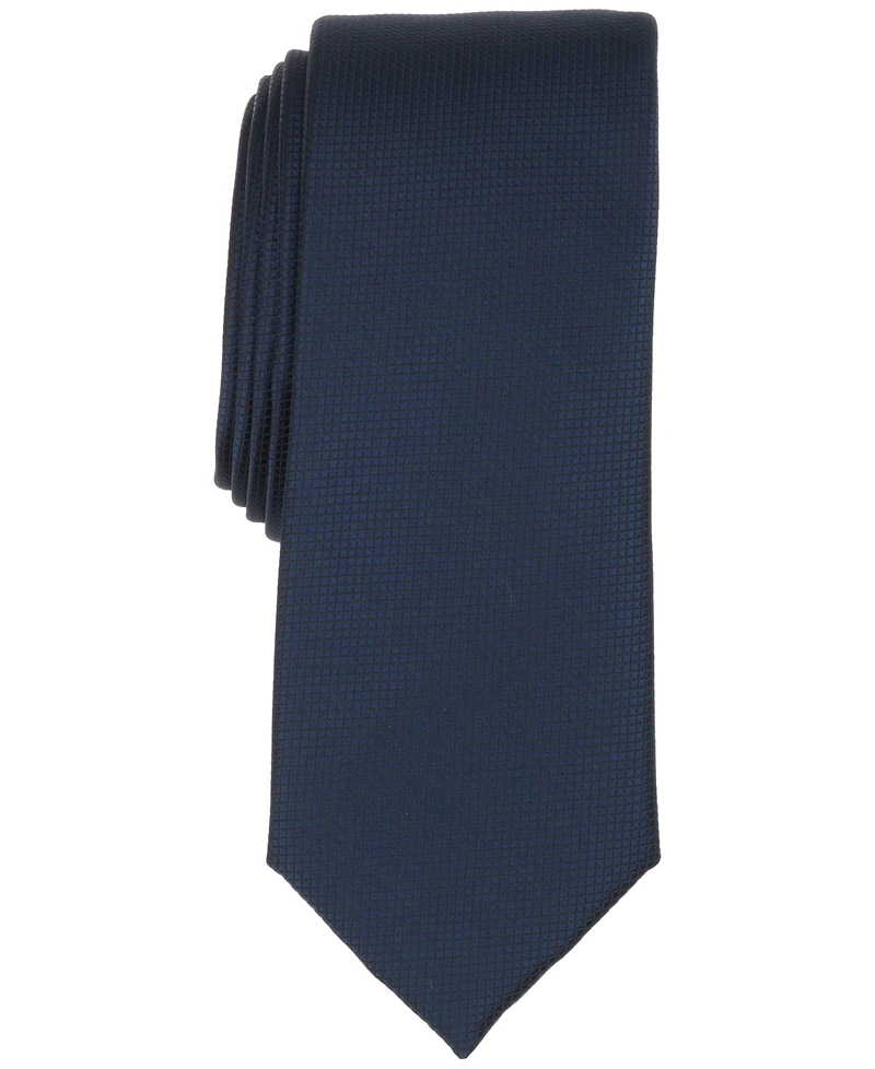 Alfani Men's Burnel Micro Check Slim Tie, Macy's Exclusive