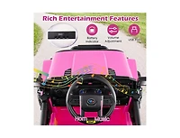 Slickblue 12V Kids Ride-On Utv with Detachable Trailer, Battery Powered