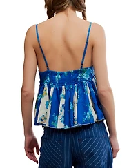 Free People Women's Tillie Floral Sleeveless V-Neck Top