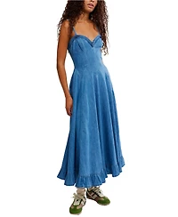 Free People Women's Another Season Sweetheart Neck Midi Dress