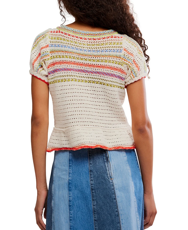 Free People Women's Tie Neck Friendship Sweater