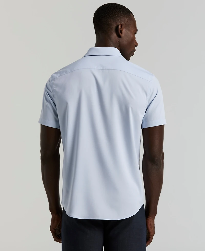 Perry Ellis Men's Slim-Fit Short-Sleeve Shirt