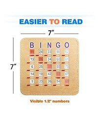 Gse Games & Sports Expert 5Ply Stitched Shutter Bingo Cards, Finger-Tip Shutter Slide Bingo Cards