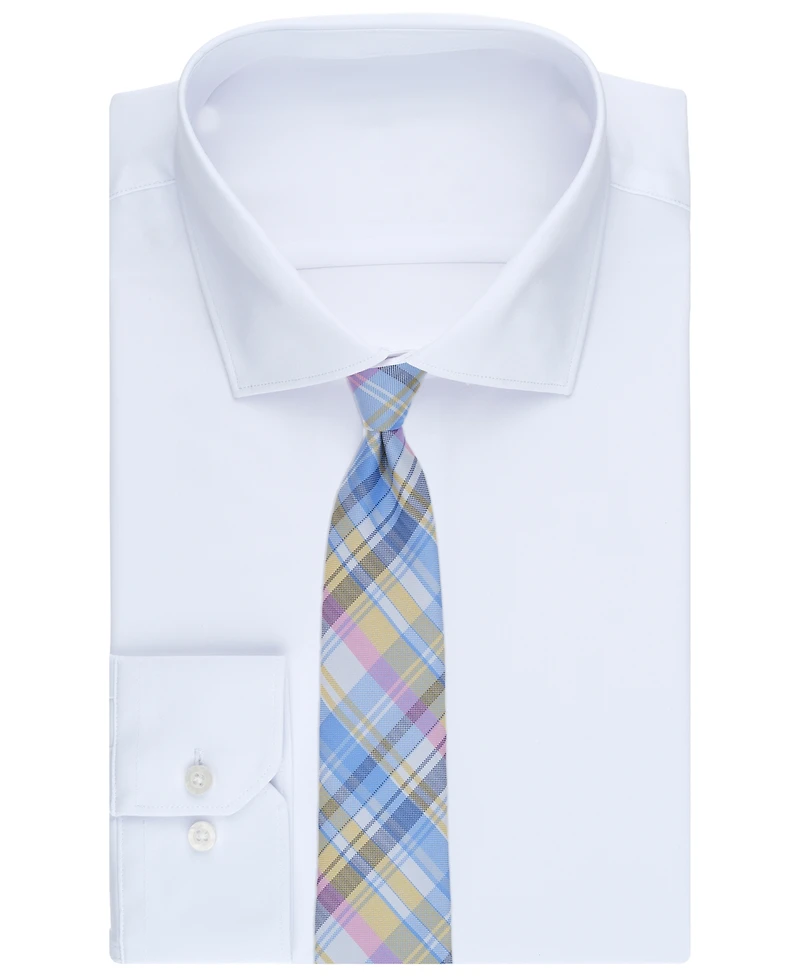Club Room Men's Classic Plaid Pattern Tie, Macy's Exclusive