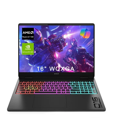 Hp Omen Max Rtx 5070 Gaming Laptop, 16" Wqxga 240Hz, Amd Ryzen Ai 7 350, 32GB DDR5 Ram, 2TB Ssd, Rgb Backlit Kb, Wi-Fi 6, Windows 11 Home