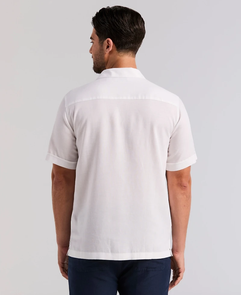 Cubavera Men's Island Scenic Print Shirt