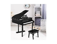 Slickblue Kids 30-Key Piano Keyboard with Bench and Music Stand