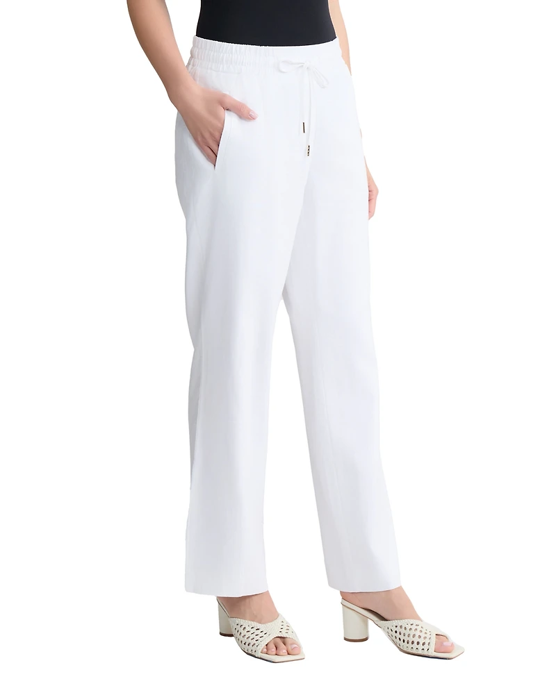 Jones New York Petite Pull-On Drawstring Pants