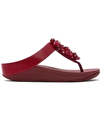 FitFlop Women's Fino Bead Cluster Toe Post Slip-On Sandals