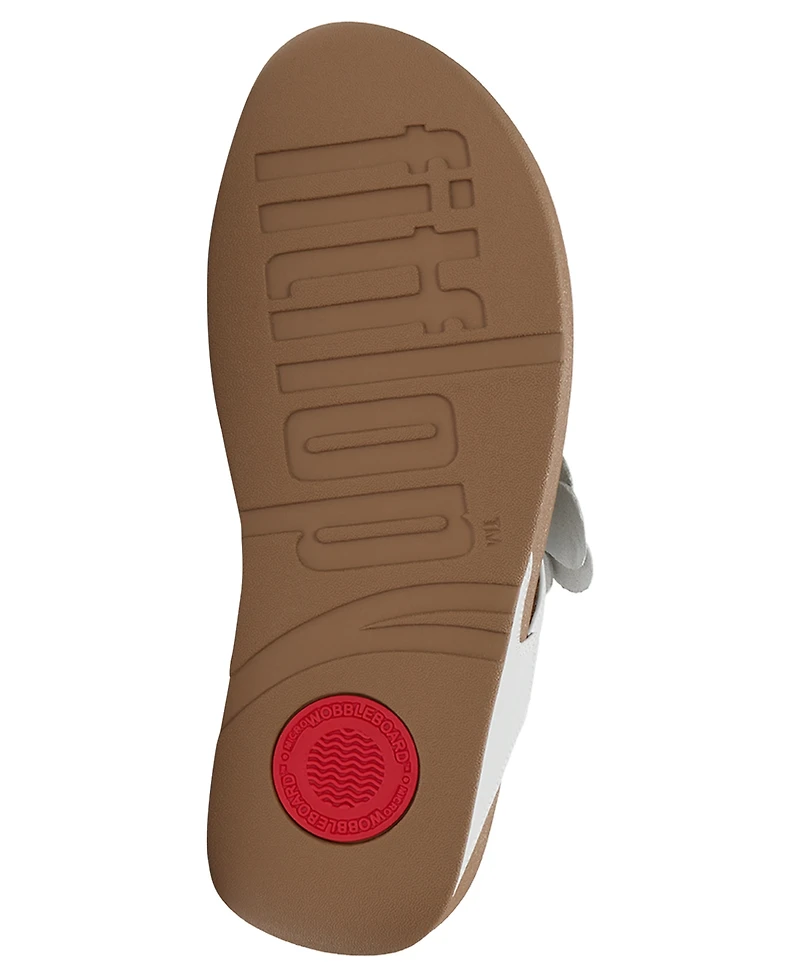 FitFlop Women's Lulu Flower Toe Post Slip-On Sandals