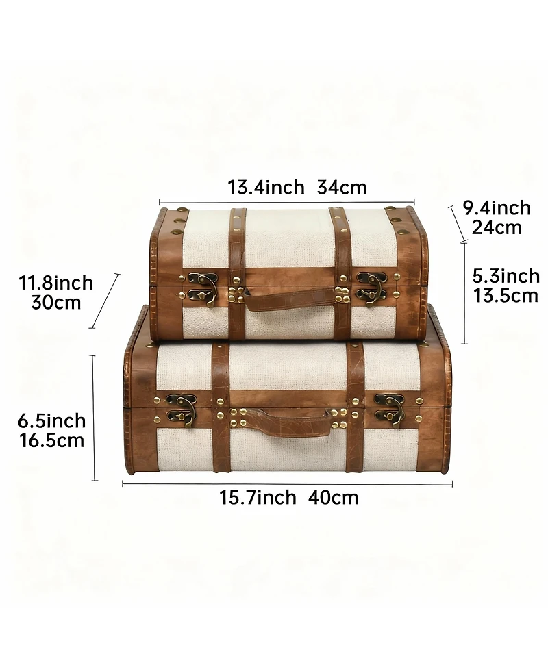 Yigii Vintage Suitcase Set