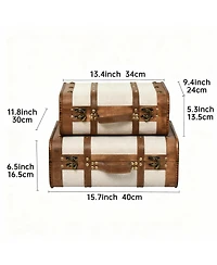 Yigii Vintage Suitcase Set