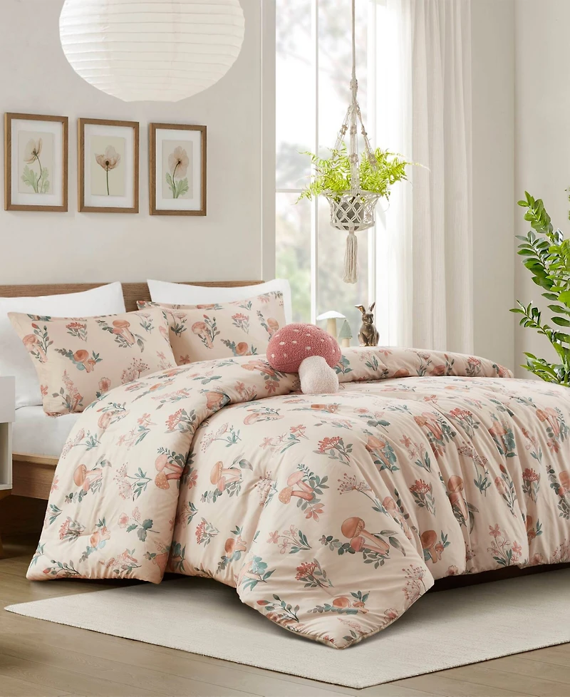 Intelligent Design Gwen Mushroom Garden 4-Pc. Comforter Set, Full/Queen